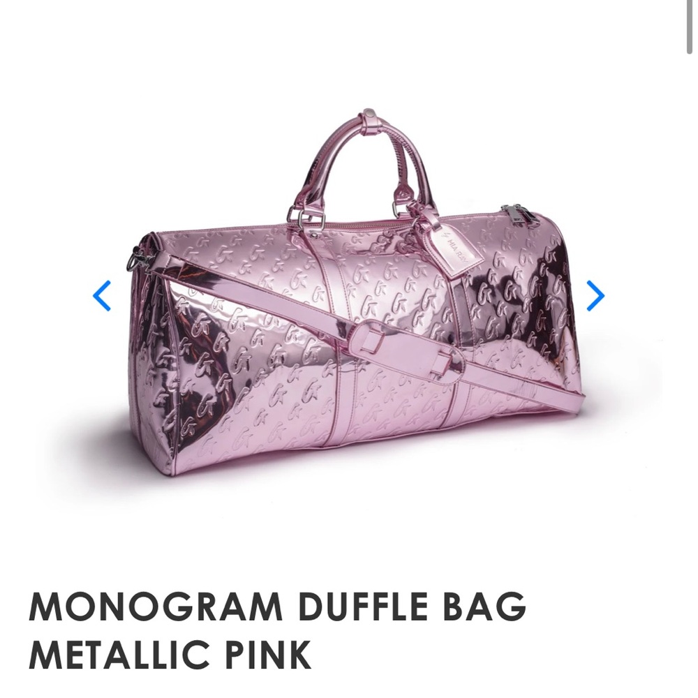 Metallic Glamaholic Lifestyle travel tote